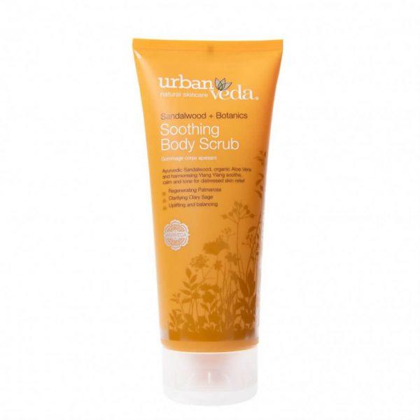 Exfoliant Hidratant pentru Corp cu Extract de Lemn de Santal Organic Soothing - Urban Veda, 200 ml