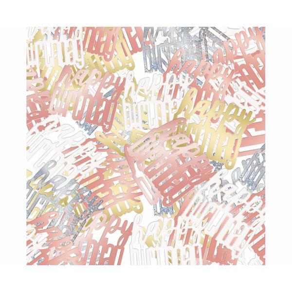 Confetti Happy birthday - rosegold mix - 141 g - Tomvalk