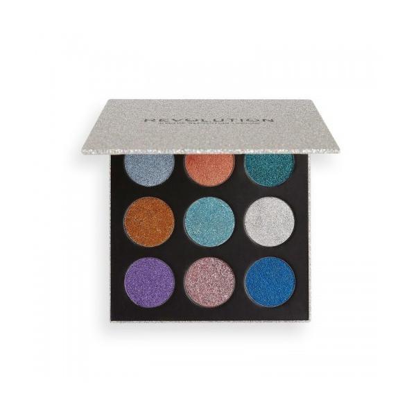 Paleta fard pleoape - Makeup revolution london pressed glitter palette illusion 13.5g