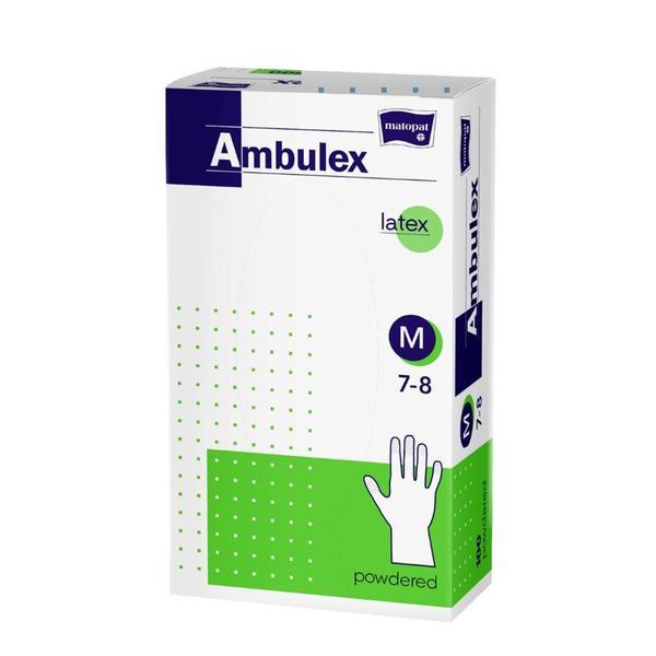 Manusi latex pudrate masura M ( 100 bucati ) - Ambulex