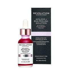 Ser pentru fata, Makeup Revolution, Skincare 30% AHA + BHA Peeling Solution Intense Skin Exfoliator, 30ml