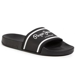 Slapi barbati Pepe Jeans Slider Basic PMS70079-999, 41, Negru