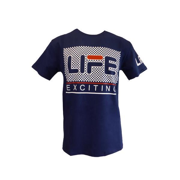 Tricou Mastiff barbat, albastru cu logo Life Exciting, L