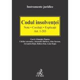 Codul insolventei Art.1-203. Note. Corelatii. Explicatii - Gheorghe Piperea, editura C.h. Beck