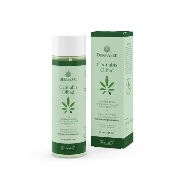 Ulei de baie cu ulei de cannabis, rozmarin si minerale Dermasel 250 ml