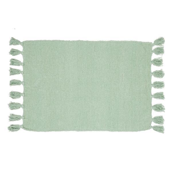 Covoras verde textil pentru baie Fortaleza 60cmx90h