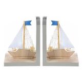 Set suporturi lemn carti Boat cm 11,5 x 8 x 15 H