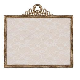 Decoratiune suspendabila pentru perete metal auriu Memo Board Baroc 25*23 cm