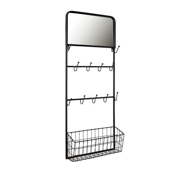 Suport fier forjat suspendabil maro cuiere polita 44x15x112 cm