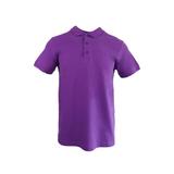 Tricou polo barbat, regular fit, cu broderie logo discreta, mov, marime 2XL