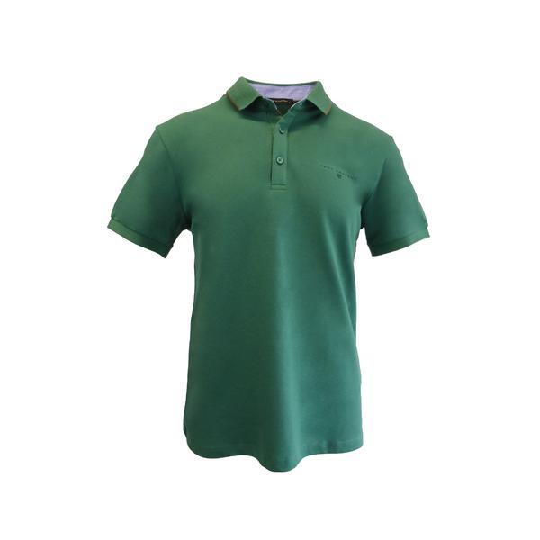 Tricou polo barbat, regular fit, verde, marime 2XL