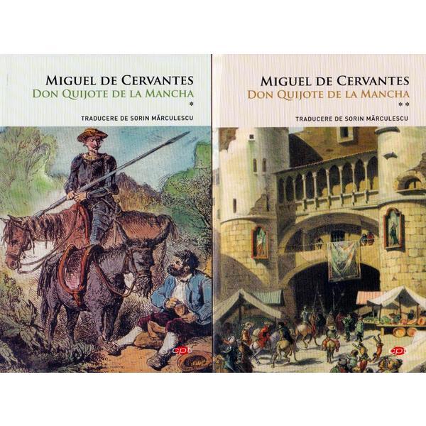 Don Quijote de la Mancha Vol.1+2 - Miguel de Cervantes, editura Litera
