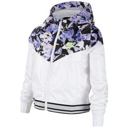 Jacheta copii Nike Sportswear Windrunner Older Kids' (Girls') CU8204-100, XL, Alb