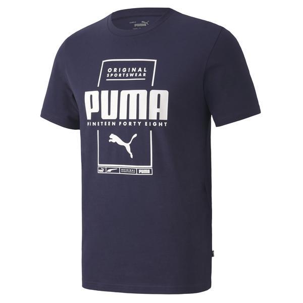 Tricou barbati Puma Box 58450506, L, Albastru