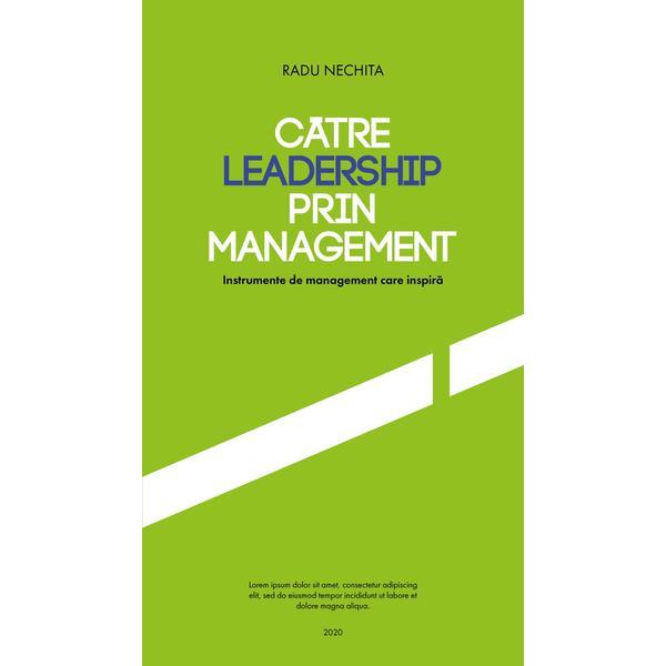 Catre leadership prin management - Radu Nechita, editura Pim