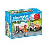 Medic cu ATV si remorca Playmobil City Life