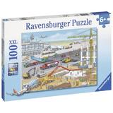 Puzzle santier pe aeroport 100 piese Ravensburger 