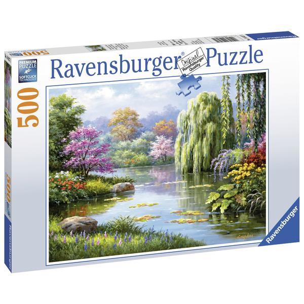 Puzzle privelistea lacului 500 piese Ravensburger