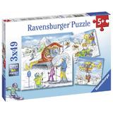 Puzzle partie de schi 3x49 piese Ravensburger 