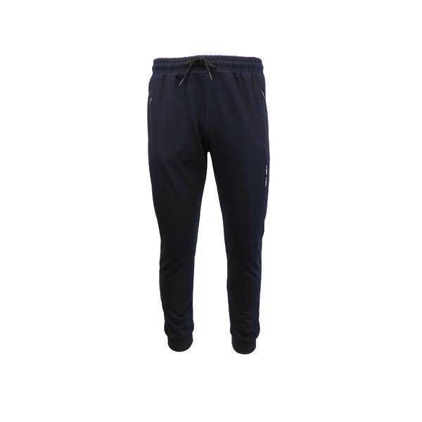 Pantaloni trening barbati Jagerfabel Sport, albastru cu 3 buzunare laterale cu fermoare, XL
