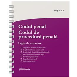 Codul penal. Codul de procedura penala. Legile de executare. Actualizat 23 iulie 2020, editura Hamangiu