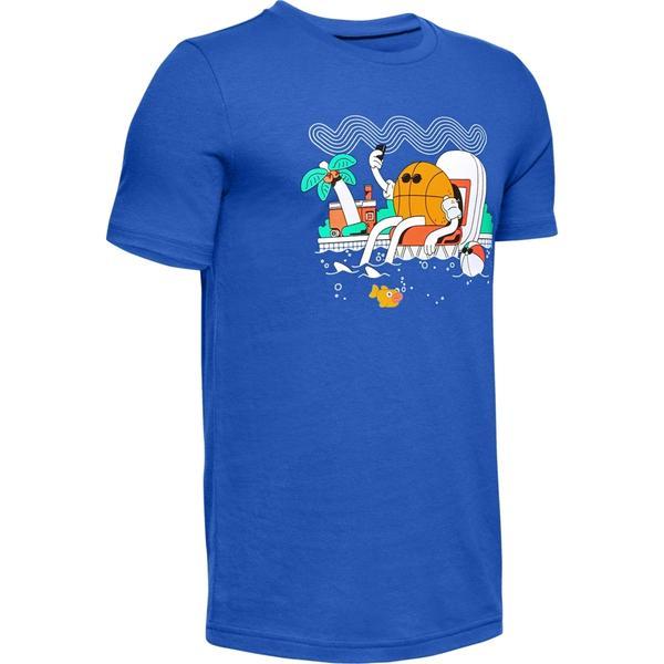 Tricou copii Under Armour Mr. Buckets 1353540-486, YL - copii, Albastru