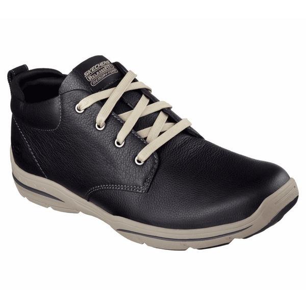 Ghete barbati Skechers Relaxed Fit HarperMelden 64857/BLK, 41.5, Negru