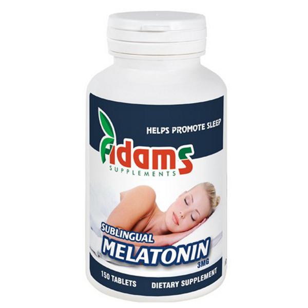 Melatonina Sublinguala 3mg Adams Supplements, 150 tablete