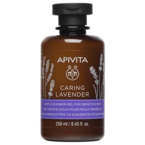 Gel de dus Sensitive Skin, Caring Lavender, Apivita, 250 ml