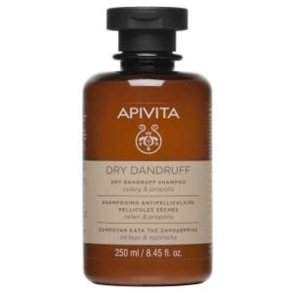 Sampon Dry Dandruff pentru anti-matreata cu Telina si Propolis, APIVITA, 250 ml
