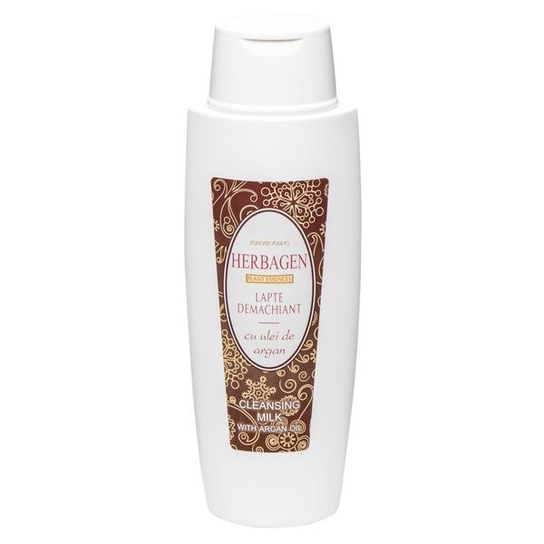 Lapte Demachiant cu Ulei de Argan Herbagen, 500 ml