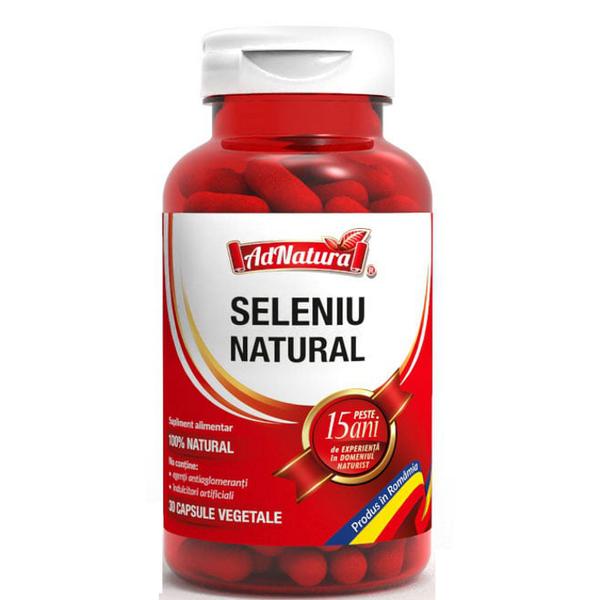 Seleniu Natural AdNatura, 30 capsule