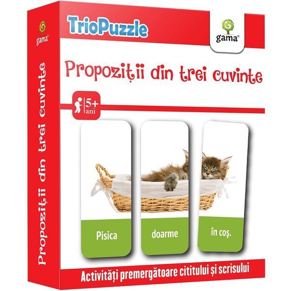 Triopuzzle: Propozitii din trei cuvinte 4 ani+, editura Gama