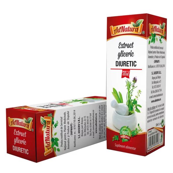 Extract Gliceric Diuretic AdNatura, 50 ml