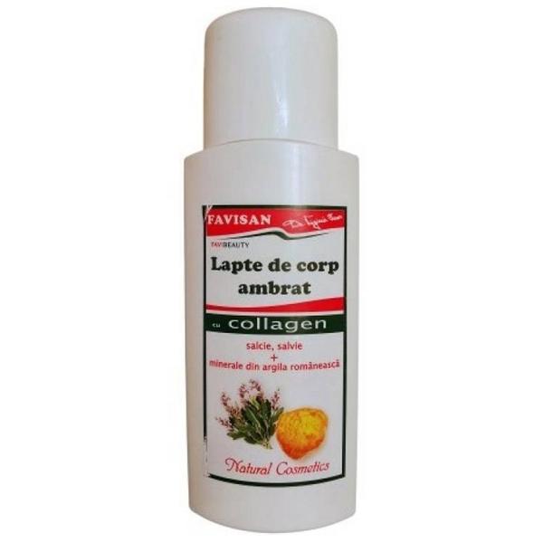 Lapte de Corp Ambrant cu Colagen Favibeauty Favisan, 200 ml