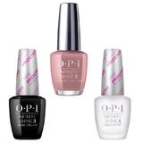 Set - OPI Infinite Shine Lacquer - Tickle my France-y: Lac de Unghii Colorat OPI, Baza OPI, Top OPI