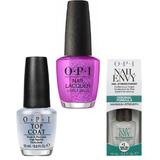 Set - OPI Nail Laquer - Berry Fairy Fun - Lac de Unghii Colorat OPI, Baza OPI, Top OPI