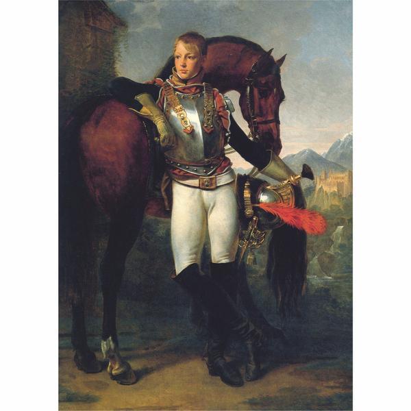 Tablou Canvas Portrait Antoine-Jean Gros, 40 x 60 cm, 100% Bumbac