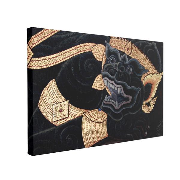 Tablou Canvas Gold Animal Spirit, 40 x 60 cm, 100% Bumbac