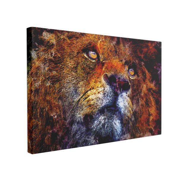 Tablou Canvas Lion Sauvage, 50 x 70 cm, 100% Bumbac