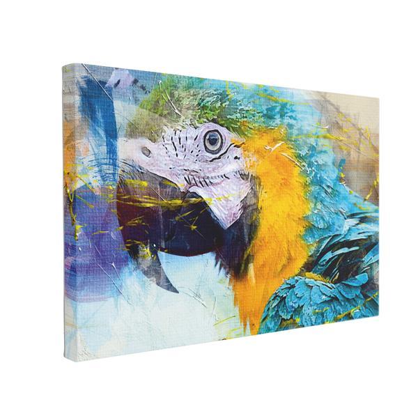 Tablou Canvas Blue Parrot, 40 x 60 cm, 100% Poliester