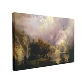 Tablou Canvas Rocky Mountain by Albert Bierstadt, 1877, 60 x 90 cm, 100% Poliester