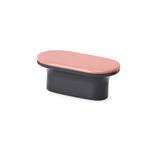 Maner pentru mobilier Myra gri- roz pal, L= 42 mm - Viefe