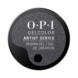 Gel Unghii Semipermanent pentru Design - OPI GelColor Artist Series Grey Is Totally Coal!, 6 g