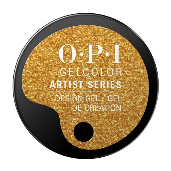 Gel Unghii Semipermanent pentru Design - OPI GelColor Artist Series In A Gold Rush, 6 g