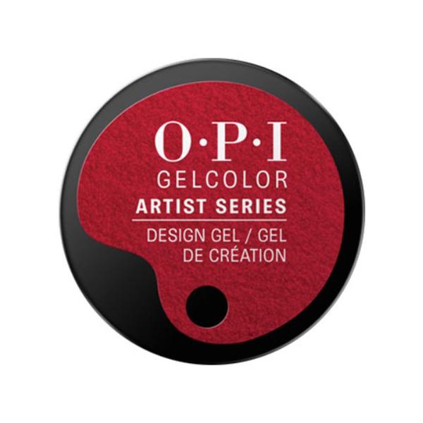 Gel Unghii Semipermanent pentru Design - OPI GelColor Artist Series Totally Red Up With You, 6 g