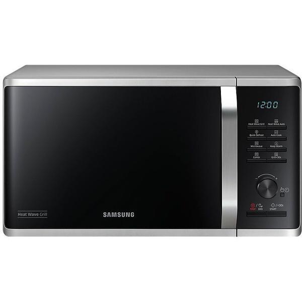 Cuptor cu microunde Samsung MG23K3575AS 800W 23 L Grill EcoMode Heat Wave Control digital Argintiu