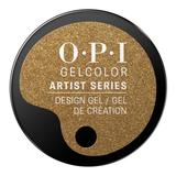 Gel Unghii Semipermanent pentru Design - OPI GelColor Artist Series You Gotta Gold On Me, 6 g