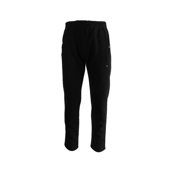 Pantaloni trening barbat Univers Fashion, culoare neagra cu 2 buzunare laterale cu fermoare si un buzunar la spate cu fermoar, vatuit la interior, marime M