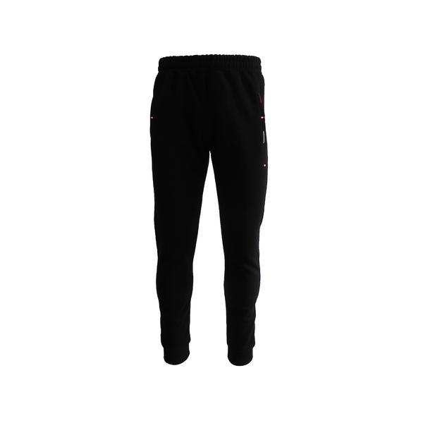 Pantaloni trening barbat Univers Fashion, culoare neagra cu 2 buzunare laterale si un buzunar la spate cu fermoare, vatuit la interior, marime XL